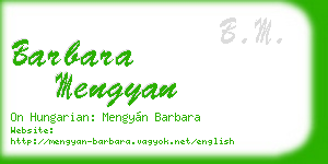 barbara mengyan business card