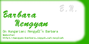 barbara mengyan business card